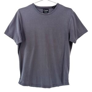 CUTS Men's Curve Hem Crew Neck T-shirt • Medium • gray